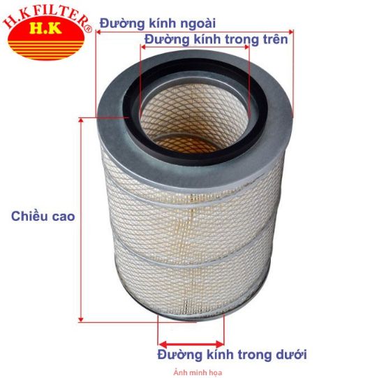 Ảnh của H.k filter A1361/R - Ruột lọc gió động cơ 30*44 huyndai 15t